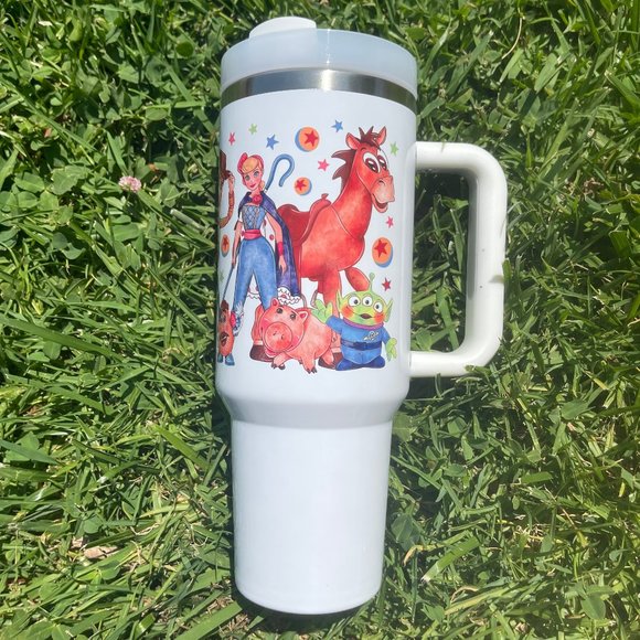 Custom 40 oz Tumbler Walt Disney Toy Story Woody Buzz Brand new double w… - Picture 4 of 9